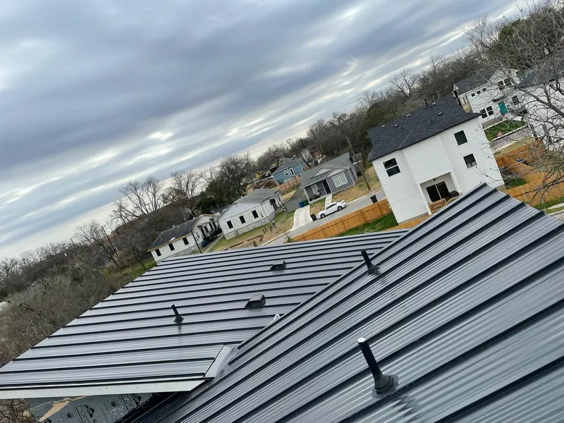 Standing seam metal roof panels with vents for Skylight Repair in Blythe